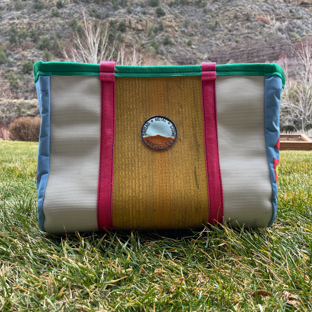 Artist Collaboration: Joe Philpott Repurposed Fire Hose Tote - Large