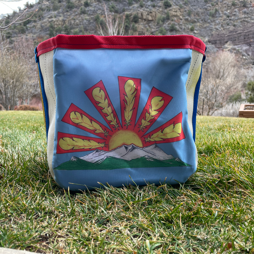 Artist Collaboration: Joe Philpott Repurposed Fire Hose Tote - Large