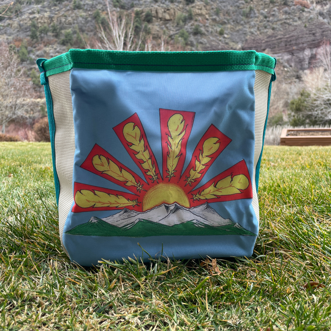 Artist Collaboration: Joe Philpott Repurposed Fire Hose Tote - Large