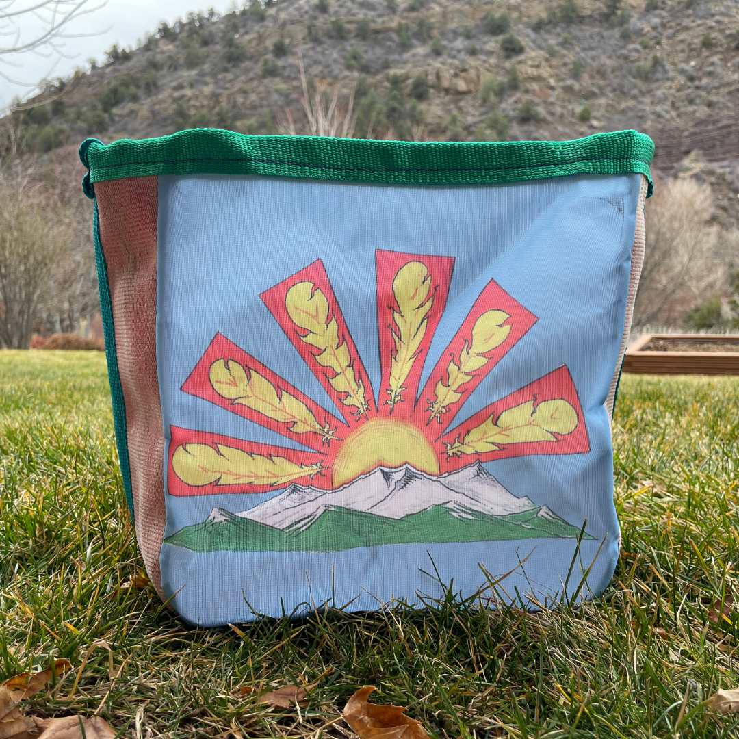 Artist Collaboration: Joe Philpott Repurposed Fire Hose Tote - Medium