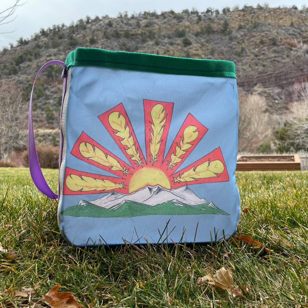 Artist Collaboration: Joe Philpott Repurposed Fire Hose Tote - Medium