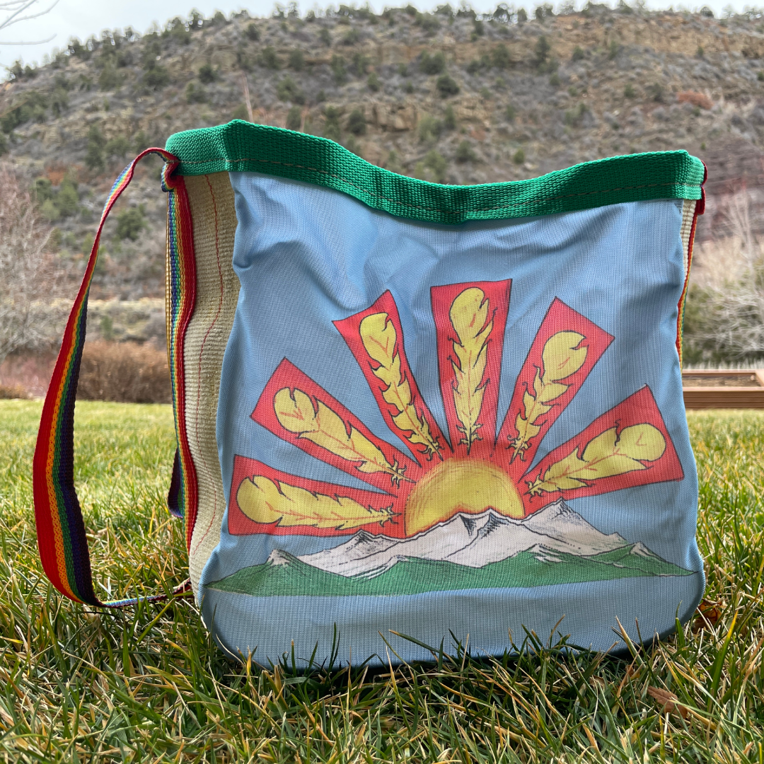 Artist Collaboration: Joe Philpott Repurposed Fire Hose Tote - Medium