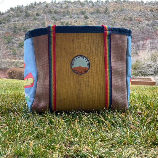 Artist Collaboration: Joe Philpott Repurposed Fire Hose Tote - Medium