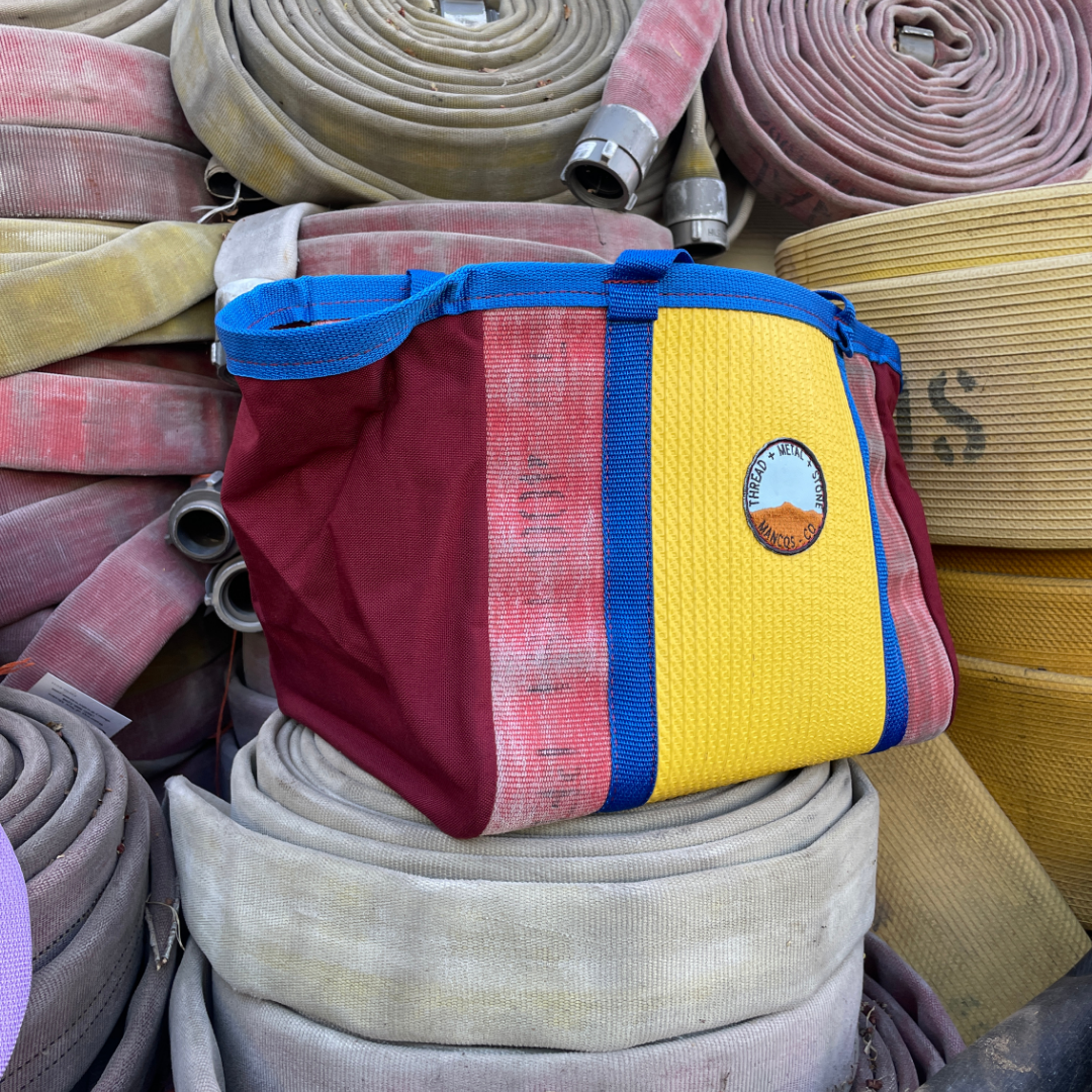 Repurposed Fire Hose Tote - Medium