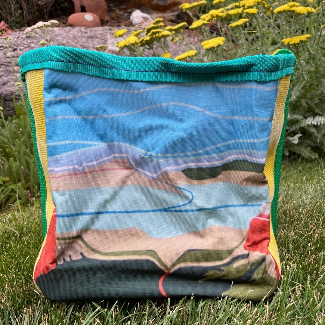 Repurposed Fire Hose Tote limited edition artist collection - Large