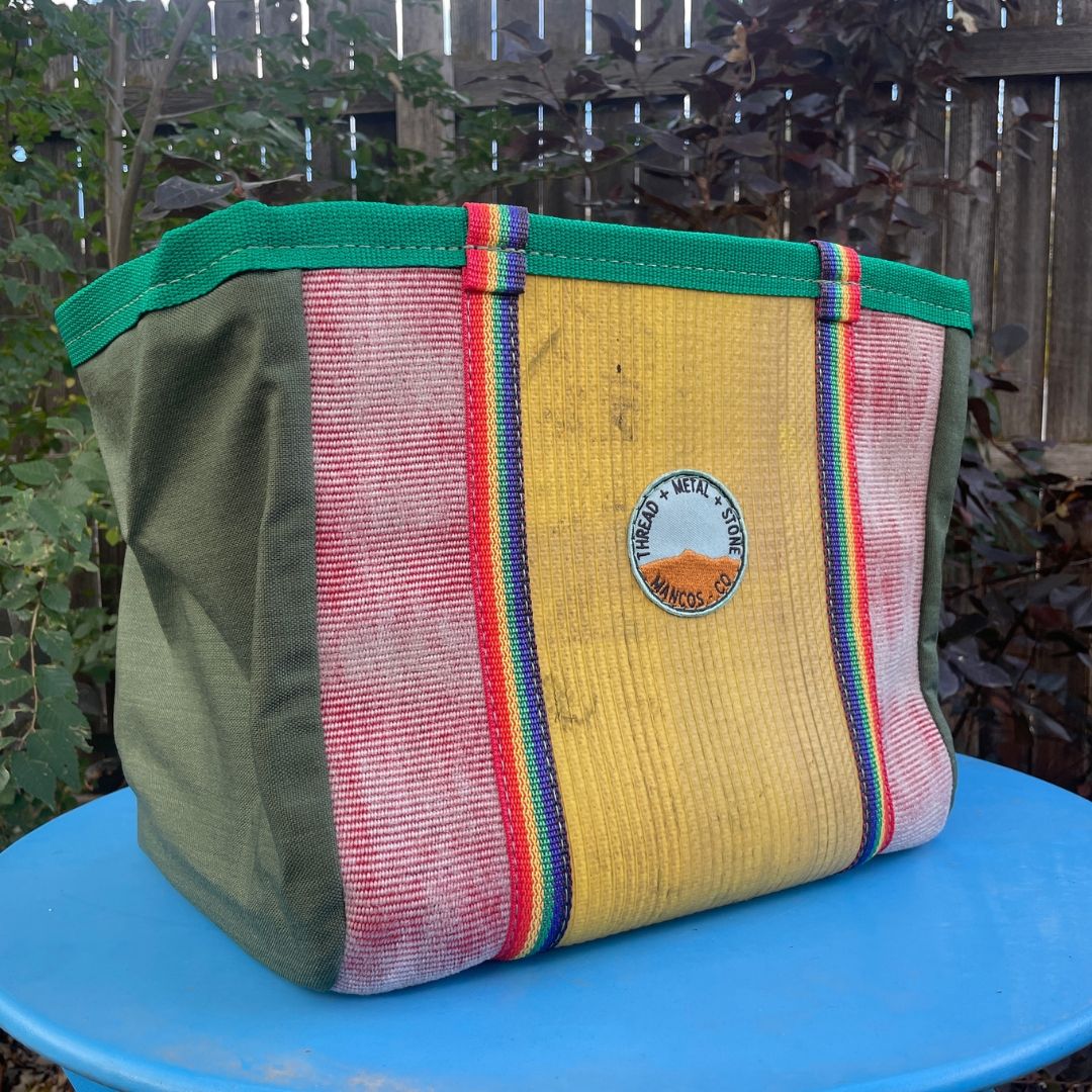 Repurposed Fire Hose Tote - Medium