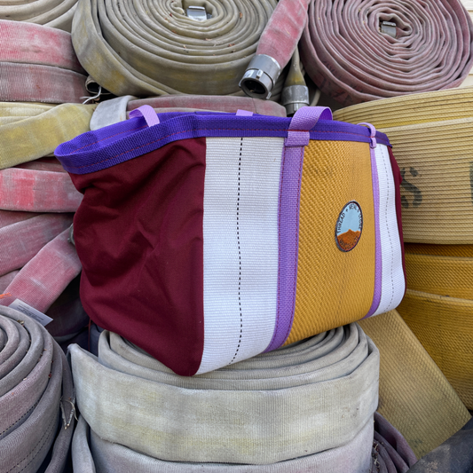 Repurposed Fire Hose Tote - Large